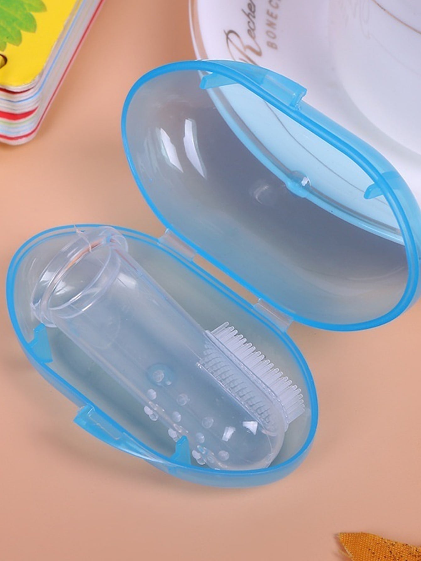 BABY BRUSH-Brosse à dents de pouce pour bébé avec boîte