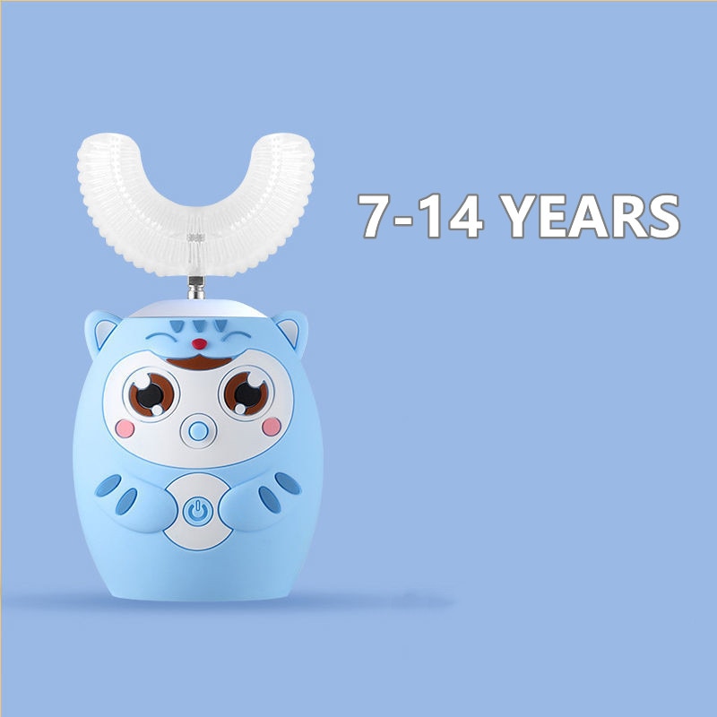 BABY BRUSH- Brosse à dents électrique en forme de U 2-6 ans et 7-14 ans